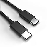 USB-C Ladekabel für LG Velvet 4G Schwarz 1 m Handy Schnellladekabel Datenkabel