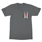 Besiktas Türkei Fußballmannschaft Symbol Sportfan Unisex T-Shirt (Grau, Mittel)