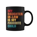 Tasse für Schwiegertochter, Lieblingskind, Schwiegertochter, Keramik, humorvolle Kaffeetasse, perfekt für jedes Getränk, langlebiges Design, 9,5 x 8 cm, 350 ml für Kaffeeliebhab