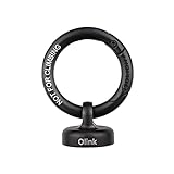 Olight OLINK Tragbarer Magnetischer Ring, Karabinerring aus Edelstahl, kompatibel kleine Taschenlampen, Obulb-Serie (Schwarz)