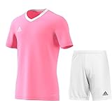 adidas Fußball Entrada 22 Trikotset Trikot Shorts Herren pink weiß Gr L