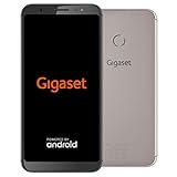 Gigaset GS185 Smartphone ohne Vertrag (13,97 cm (5,5 Zoll HD+) Display, 16GB Speicher, Android 8.1) metal cognac
