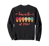 Geboren im Sommer 1954 - Retro Ice Cream Cone Birthday Sweatshirt