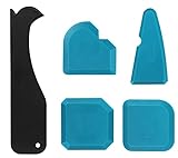 Eokeey Silikonentferner,5 Stück Fugenglätter Set, Silikon Caulking Werkzeug Kit, Silikon Schaber Silikonentferner Dichtungswerkzeuge für Küche Bad Boden Fliesen