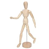 Agatige Künstler-Zeichnungspuppe, flexibel, beweglich, aus Holz, Künstler aus Holz, menschliche Figur, Modell, bewegliche Gliedmaßen, Puppenkunst, Skizzenmodelle, Heimdekoration