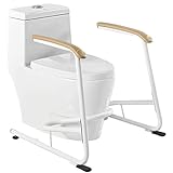 VVEROGJS Mobile WC/Klo Aufstehhilfe, Toilettengestell Sicherheitsgestelle, Toiletten-Stützarmlehne für Badezimmer mit Rutschfester Armlehne ​für Senioren, ältere Menschen, Behinderte