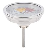Gatuxe Edelstahl-Material Hochtemperaturbeständiges Grillthermometer, Grillthermometer, für Grillhaus