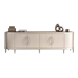 CCKUHN Fernsehständer 62,9/70,8 Zoll TV-Schrank Moderner einfacher Wohnzimmer-Nordic-Unterschrank Schlafzimmer-Schließfach Kreatives Sideboard Kreativer TV-Ständer (160 cm, Einheitsgröße)