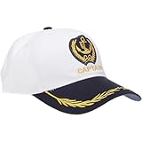 jojofuny Captain Hat Baseball Cap: Sailor Ship Cap Boat Hat Nautical Marine Sea Cap Boot Baseball Hut für Männer Frauen Kapit?n Cap Kostümzubehö