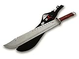 KOSxBO® Set XXL Machete 700mm mit Wurfmesser im klassischen Survival Blade Style - Prepper - Zombie Dead - Hunter