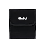Rollei 3er Rundfiltertasche. Filtertasche in schwarz zur sicheren Aufbewahrung für 3 Schraubfilter bis zu 82mm Durchmesser.