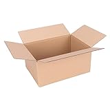 50 Faltkartons 250x175x100mm braun KK 24 1 wellig rechteckig Versandkarton für kleine Waren | DHL Päckchen M | DPD S | GLS S | H Paket S | kleine Kartons