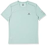 Salomon Xa Trail T-Shirt für Herren, Herren, Kurzärmeliges T-Shirt, LC1475200, Grau (Harbor Grey/Heather), XXL
