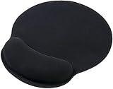 HAUEA ergonomische Mauspad Gel Handgelenkauflage Maus Handballenauflage Anti-Sehnenscheidenprobleme für Computer und Laptop,schwarz