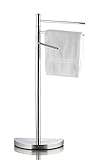 Ribelli Handtuchhalter für Hand- und Gästetücher - Handtuchständer mit 3 Stangen ca. 32,5 x 86 x 17,5 cm - Handtuchstange verchromt ideal fürs Badezimmer