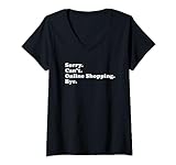 Lustiges Online-Shopping oder E-Commerce T-Shirt mit V-Ausschnitt