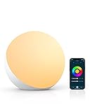 Hifree Smart LED Tischlampe, Nachttischlampe Touch Dimmbar funktioniert mit Alexa und Google Assistant, Wifi Atmosphäre Nachtlicht Stimmungslicht, Robust und Sicher fü