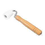 Angoily Scrollrad wandverkleidung wand polsterung holzstiel folienrollen tapetenrolle Farbrollerstange Klimmzugstange Wohnung halbe Schaumstoffrolle werkzeug Baukasten Nahtroller Pu Weiß