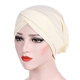 Amorar Frauen Turban Mütze Muslim Kopftuch Kopfbedeckung Headwrap Beanie Stirnband Chemo Krebs Kappe Elastizität Schlafmütze für Haarverlust, Chemo, Krebs Cap Chemotherapie