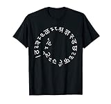 Spiral alphabet Hindi Buchstabe Lustig Indien ABC Symbol T-Shirt