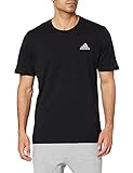 adidas Herren Essentials Embroidered Small Logo T-Shirt, Black, 2XL