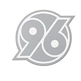 H 96 Hannover 96 Aufkleber Sticker Logo transparent Silber 6 cm