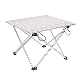 PSY Aluminiumlegierung Tisch Faltbarer Schreibtisch Tisch Tragbarer Quadratischer Tisch Klapptische für Outdoor Wandern Picknick Camping
