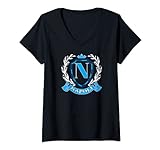 Damen Napoli Wappen, Tifosi, Fußball, Partenopeo T-Shirt mit V-Ausschnitt