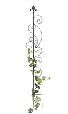 Rankhilfe Metall Blumengitter 140 cm Freistehend Rankgitter 81296 Steckzaun Kletterhilfe Stab Rost I