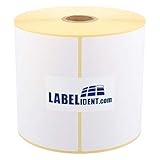 Labelident Versandetiketten DHL, Hermes, UPS, DPD, GLS, Fedex - 105 x 148 mm - 500 BPA-freie Thermo Versand Etiketten Eco auf 1 Rolle(n), 1 Zoll Kern, Thermodirekt permanent, Trägerperfo.