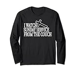 Service From the Couch Virtual Kirche Religiöses Kreuz Langarmshirt