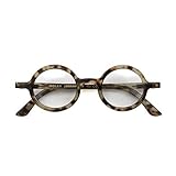LONDON MOLE Eyeware | Moley Reading Glasses | Round Glasses | Cool Readers | Men's Women's Unisex | Spring Hinges | (2.5, Schildpatt)