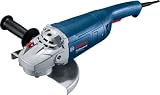 Bosch Professional Winkelschleifer GWS 20-230 J (inkl. Zweilochschlüssel, Aufnahmeflansch, Spannmutter, Abdeckschutz, Zusatzhandgriff)