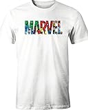 Marvel Herren T-Shirt, weiß, M