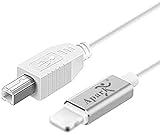 Apark USB 2.0 Typ B MIDI-Kabel, High-Speed-Kabel Kompatibel mit Phone/Pad zu MIDI-Controller, Midi-Tastatur, Audio-Schnittstelle, USB-Mikrofon und mehr, 1,5 M