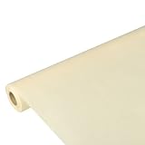 Papstar Tischdecke / Tischtuchrolle creme 'Soft Selection' (1 Stück) 10 x 1.18 m aus PP-Vlies, stoffähnlich, umweltfreundlich, feuchtigkeitsresistent, abwaschbar, #82287