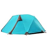 gongxi Outdoor Zelt,Single Double Ultraleichtes Campingzelt,Wanderberg Campingzelt, 2 Personen Paar Reise Wasserdichtes Zelt Outdoor-Blue