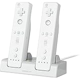 SPEEDLINK JAZZ USB Charger - USB-Ladegerät für Wii U/Wii, praktische Ladestation mit LED-Ladestatusanzeigen, 3 Stunden Ladezeit, weiß, SL-3406-WE