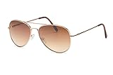 Filtral Pilotenbrille/Goldene Unisex Flieger-Sonnenbrille für Damen und Herren & Gläsern mit Verlaufstönung F3047621