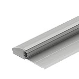 Gedotec Bodenschwelle | Türbodendichtung Aluminium | 1 Stück | CCE Übergangsprofil mit Anschlag Länge: 1090 mm | Alu silber eloxiert | Haus-Türschwelle mit Dichtung | Türdichtschiene mit G