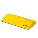softX® Lordosenkissen gelb, mit Coating, Größe ca. 40 x 22 x 4,5 cm