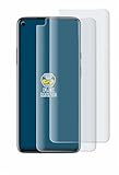 BROTECT Full-Cover Schutzfolie Matt für OnePlus 8 Pro (2 Stück) - Full-Screen Displayschutz-Folie, 3D Curved, Anti-Reflex