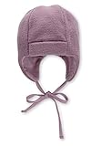 Sterntaler Baby Mädchen Mütze Baby Melange Mütze - Mütze Baby, Kappe Kinder - aus Microfleece (recycelt) mit Bindeband - lila, 45