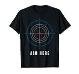 Airsoft Zielscheiben - Aim Here - Tactical Military Team T-Shirt