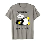 Pinguin Cartoon Schlafen Chillen Offizielles Schlaf T-Shirt