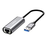 TechRise USB -Netzwerk -Adapter, High-Speed- USB 3.0 auf RJ45 Gigabit Ethernet LAN Netzwerk -Adapter, unterstützt 10/100/1000 Mbit/s