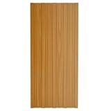 BaraSh Dachpaneele 36 STK. Verzinkter Stahl Holzoptik Hell 100x45 cm Wellplatten Dach Dachplatten Bleche FüR Dach Wellblechplatten FüR D