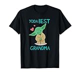 Star Wars Yoda Best Grandma Yoda Chibi Portrait Mother’s Day T-S
