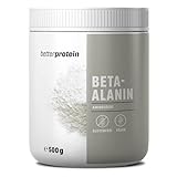 Beta Alanin - Laborgeprüft ohne Zusätze - Hochdosiert - Vegan - 500g - direkt vom Hersteller aus Deutschland - BetterProtein® - hochdosierte Aminosäuren zum Muskelaufbau und Abnehmen - Vegan -