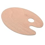 DIYEAH Holzpalette Spender Paletten für Kunstmalerei Farbtablett Tabletts Holzfarbmischpalette Künstlerfarbmischpalette Mixer Aquarellmischer Farbmischwannen hölzern C